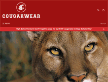 Tablet Screenshot of cougarwear.com
